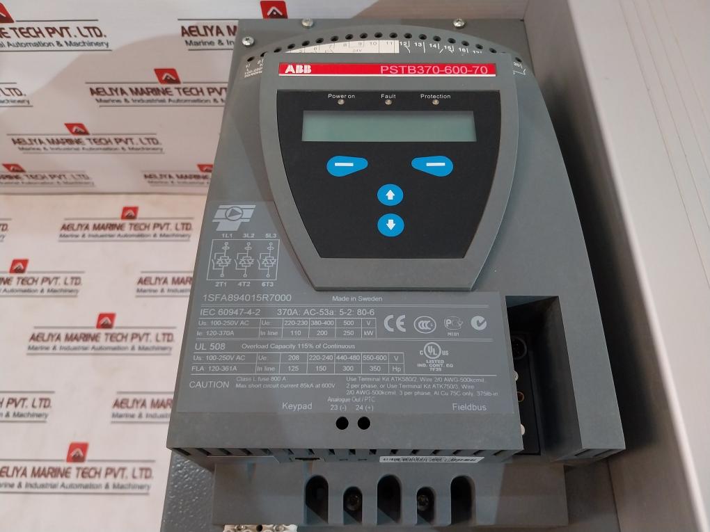 Abb Pstb370-600-70 1Sfa894015R7000 Soft Starter 120-370A 100-250V 50/60Hz