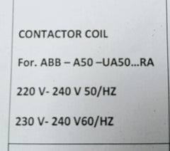 Abb R80 220-230V 50Hz Contactor Coil