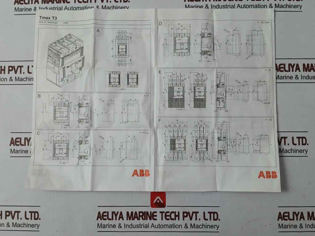 Abb Ra2896/803-zz Circuit Breaker Parts Kit Tmax T3