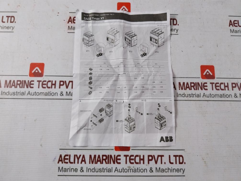 Abb Ra5852906 Circuit Breaker F-front Terminal Assy Kit Rev C