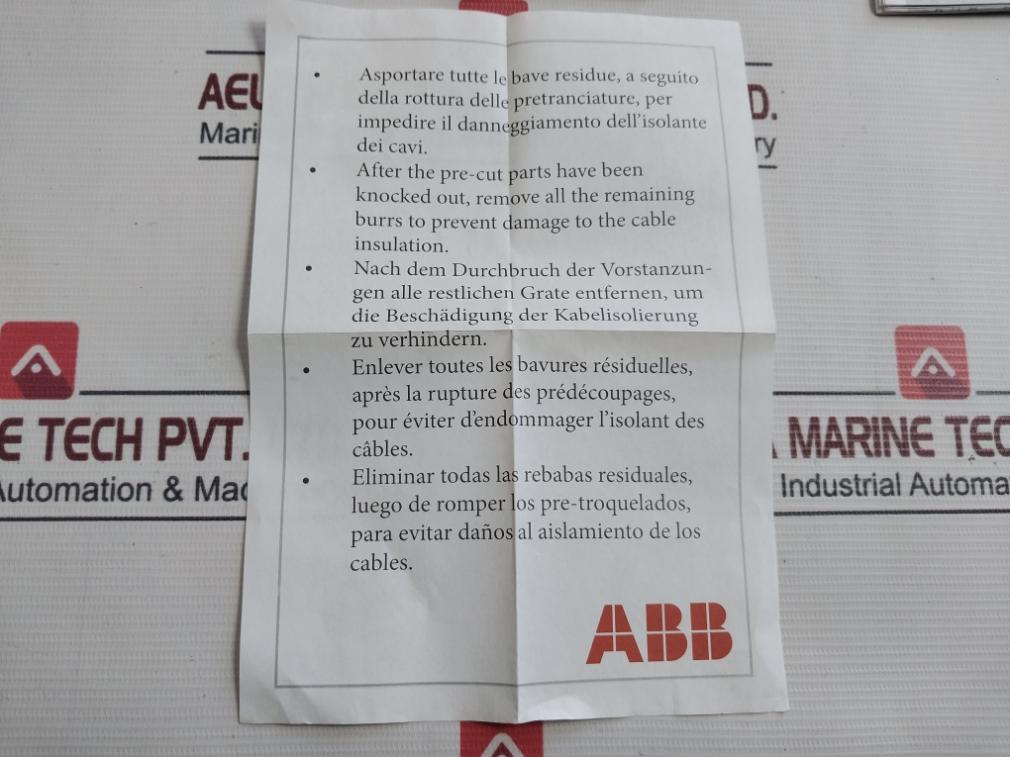 Abb Ra8111803 Circuit Breaker Accessory Kit Inst/Con Mos.Xt3 Iii