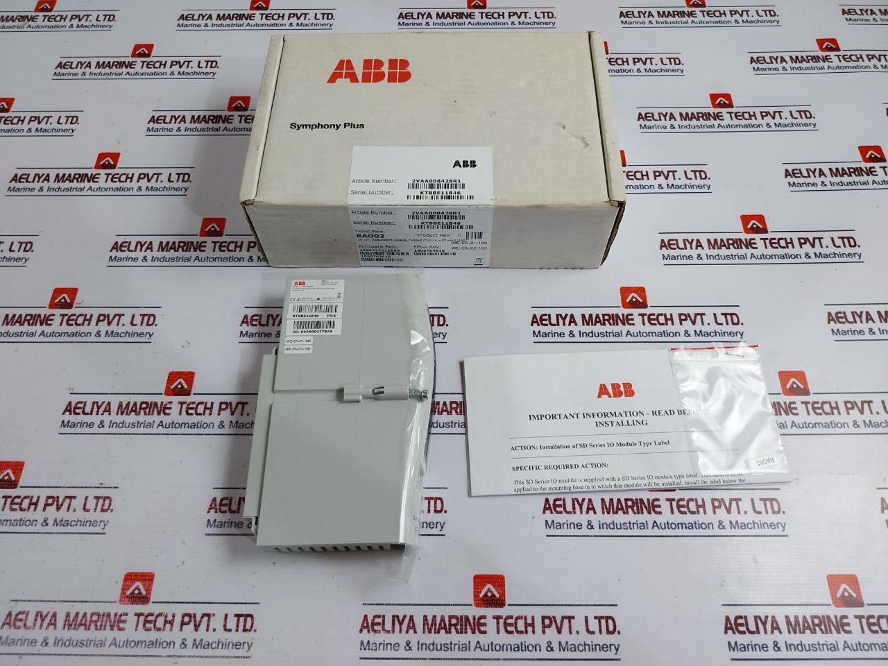 ABB RAO02 16 Channel Redundant Analog Output Module 2VAA008428R1