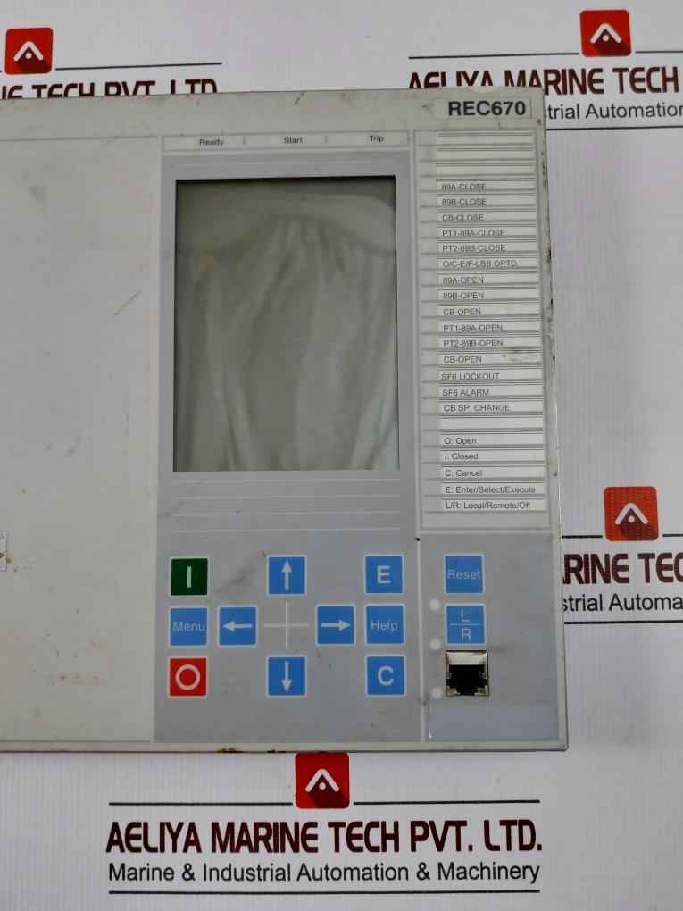 Abb Rec670 Bay Control Unit A0215213 1Mrk000008-nb (Front Panel Only)