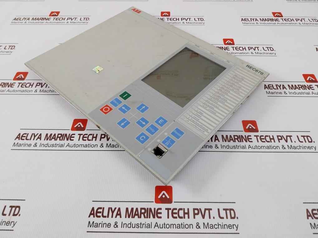 Abb Rec670 Bay Control Unit A0215213 1Mrk000008-nb (Front Panel Only)