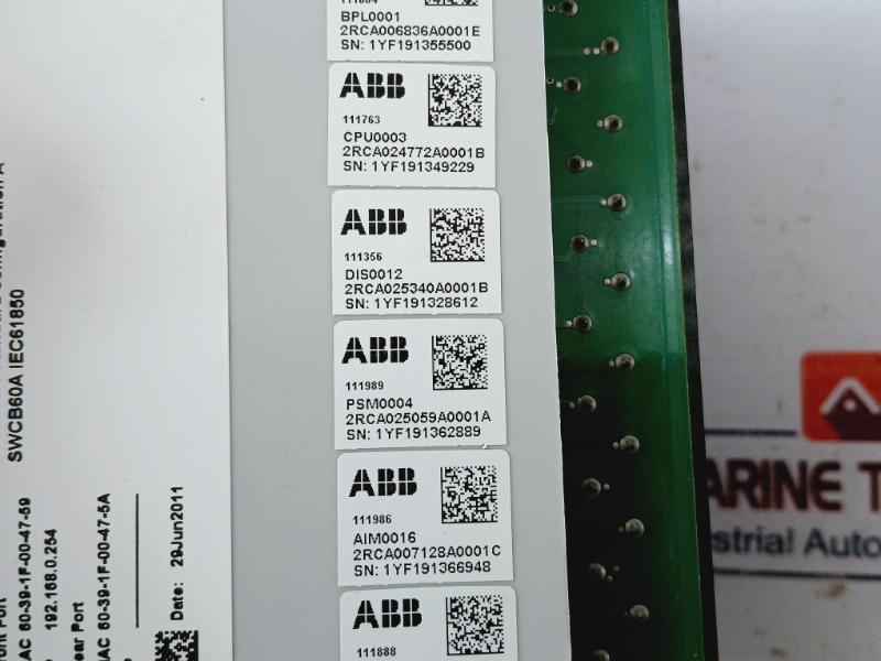 Abb Red615E_D Line Diff. Protection And Control Relay Red 615 50/60 Hz