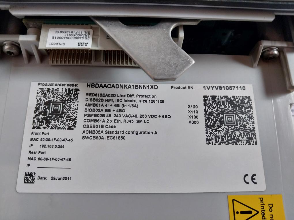 Abb Red615E_D Line Differential Protection And Control Relay