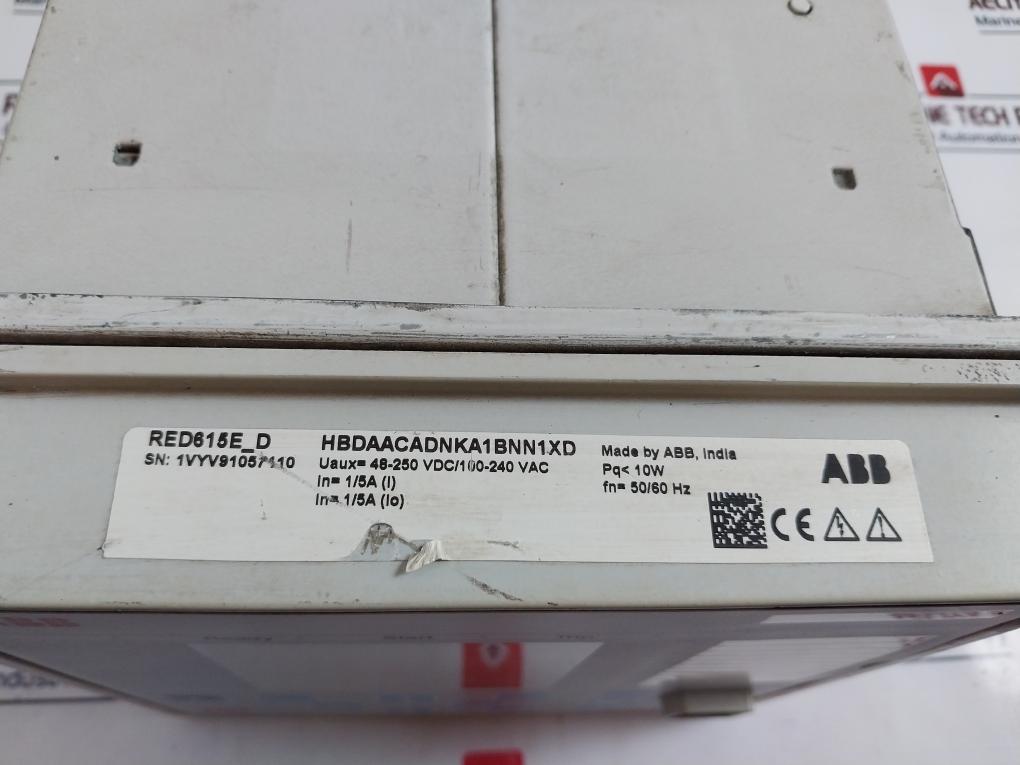 Abb Red615E_D Line Differential Protection And Control Relay