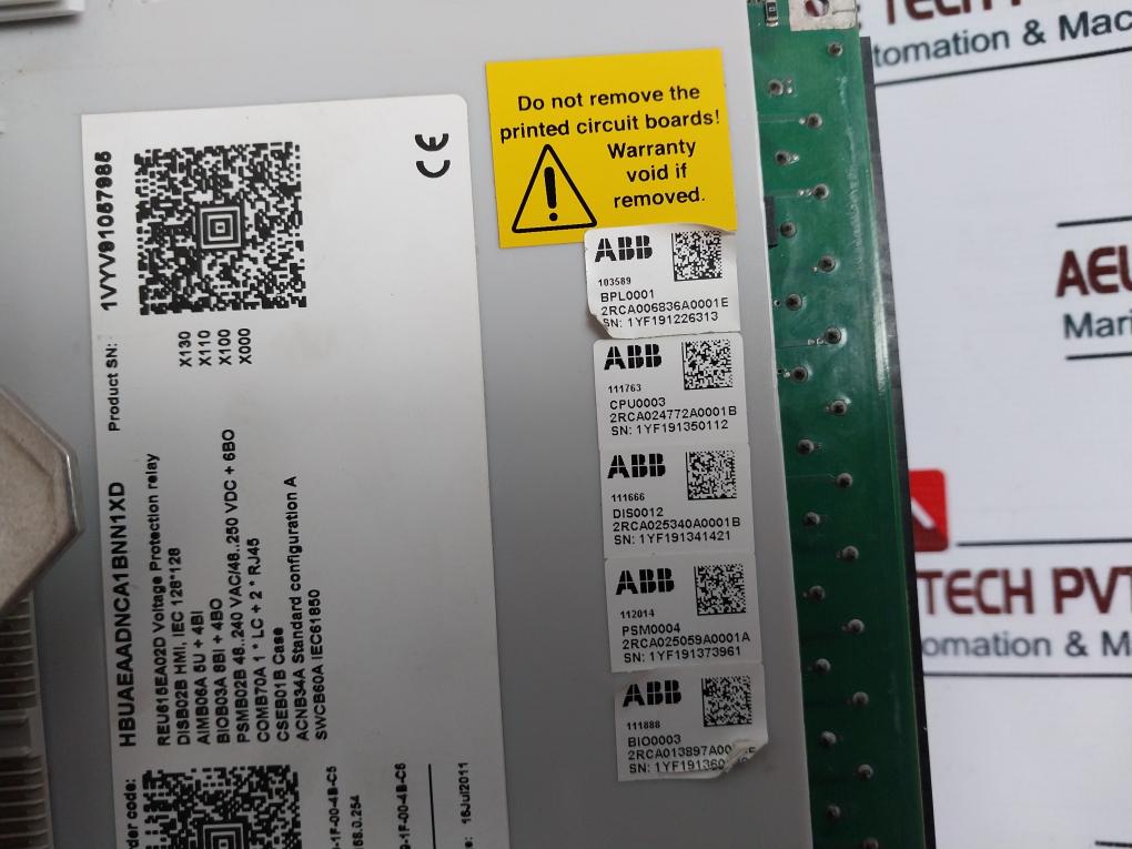 Abb Red615e_d Voltage Protection Relay