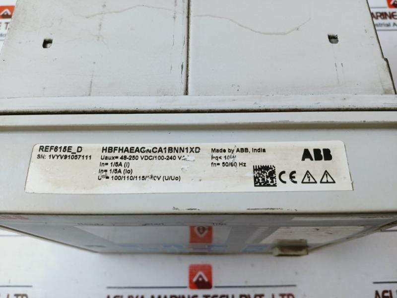 Abb Ref615E_D Feeder Protection And Control Relay 48-250 Vdc/100-240Vac 50/60Hz