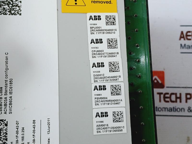 Abb Ref615E_D Feeder Protection And Control Relay 50/60Hz 48-250 Vdc/100-240 Vac