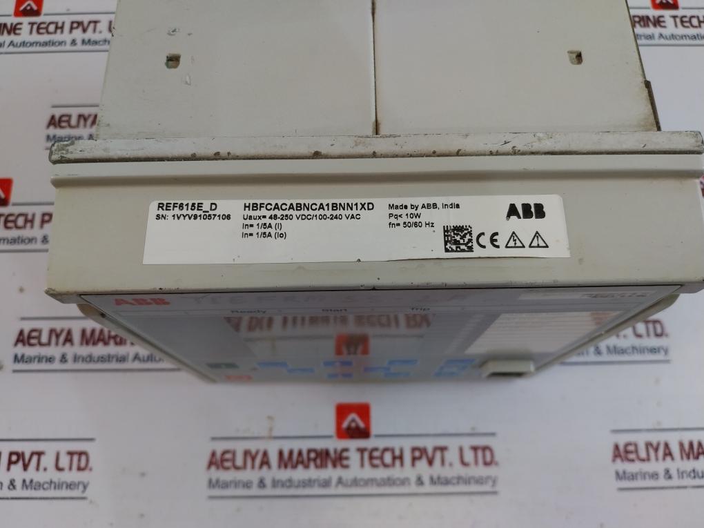 Abb Ref615E_D Feeder Protection And Control Relay Ref615 50/60Hz