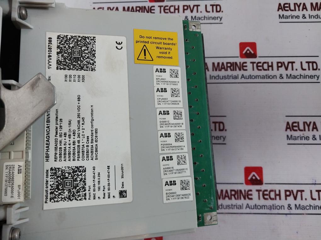 Abb Ref615E_D Feeder Protection And Control Relay Ref615 50/60 Hz