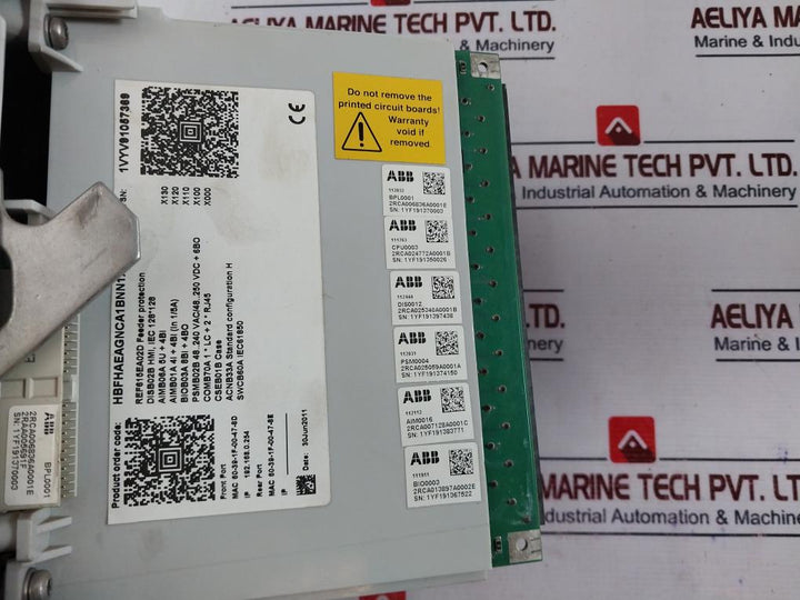 Abb Ref615E_D Feeder Protection And Control Relay Ref615 50/60 Hz