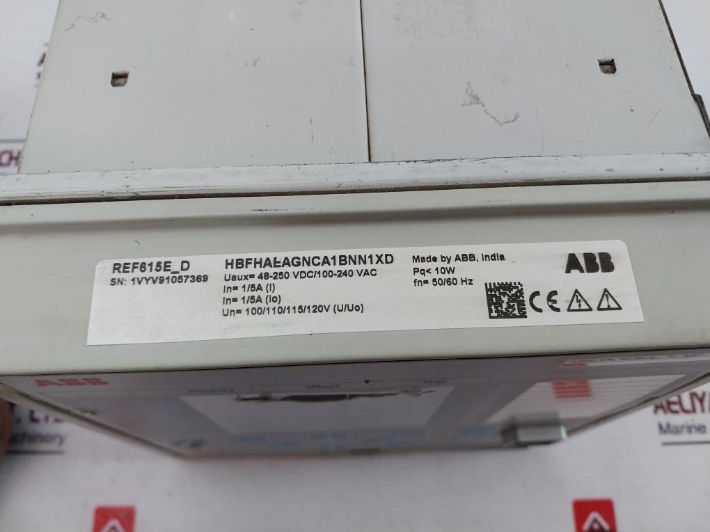 Abb Ref615e_d Feeder Protection And Control Relay Ref615 50/60 Hz