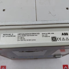 Abb Ref615E_D Feeder Protection And Control Relay Ref615 50/60 Hz