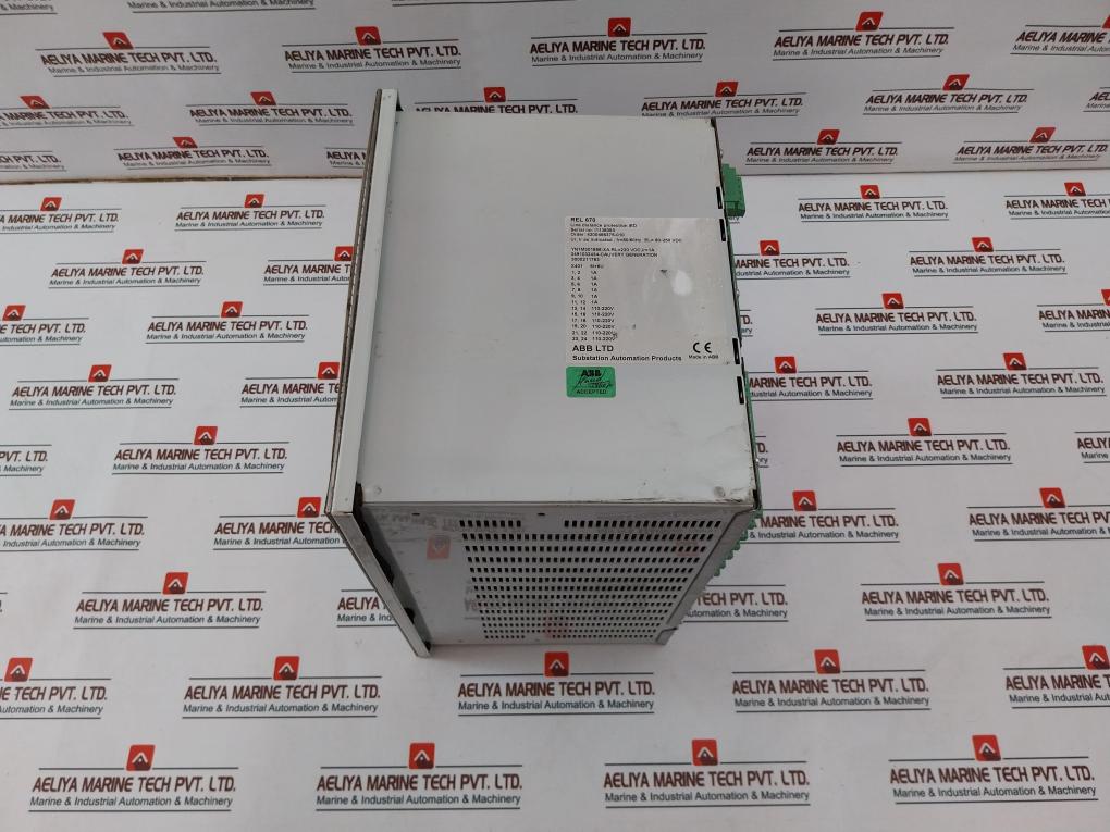 Abb Rel 670 Line Distance Protection Ied Display 50/60Hz 90-250 Vdc