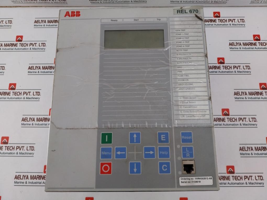 Abb Rel 670 Line Distance Protection Relay 90-250 Vdc 50/60Hz 1A