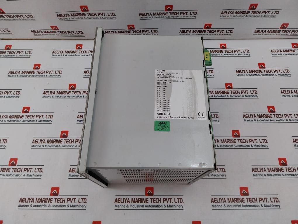 Abb Rel 670 Line Distance Protection Relay 90-250 Vdc 50/60Hz 1A