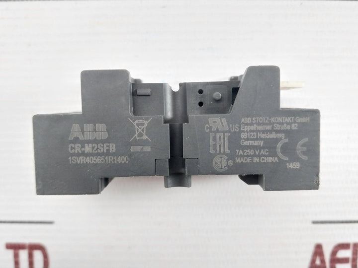 Abb Relay Socket Base 7A Part No.Cr-m2Sfb 250Vac