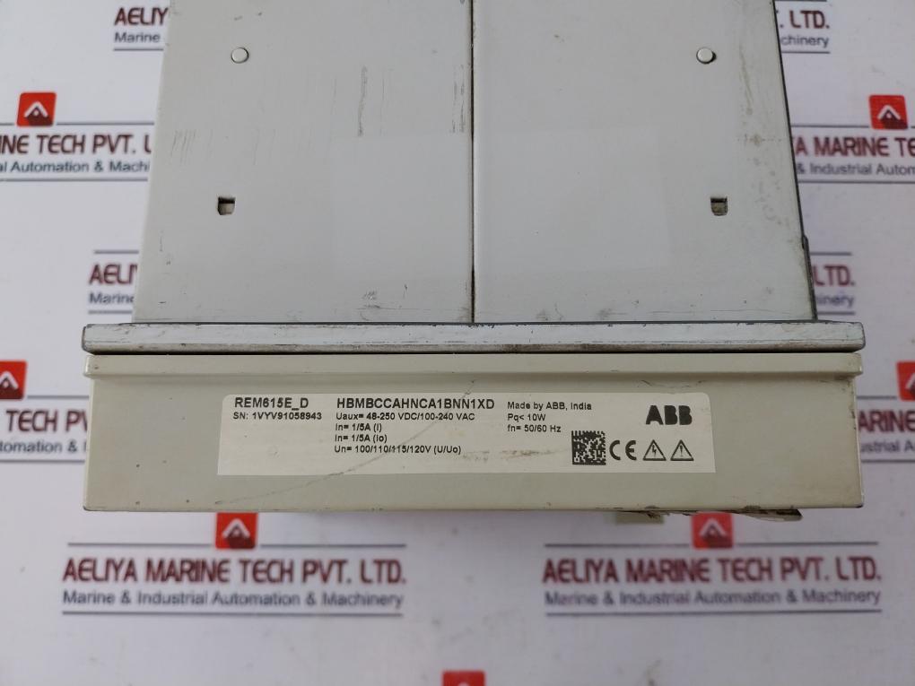 Abb Rem615E_D Motor Protection And Control Relay 48-250 Vdc/100-240 Vac,50/60 Hz