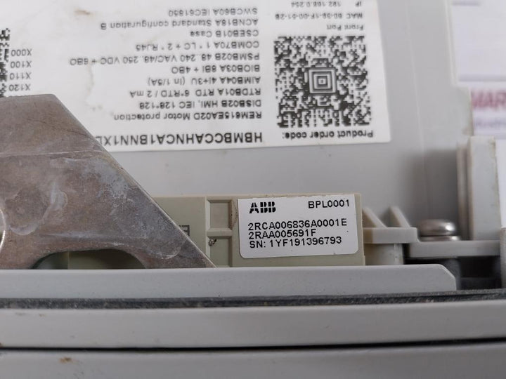 Abb Rem615E_D Motor Protection And Control Relay 50/60Hz 100/110/115/120V