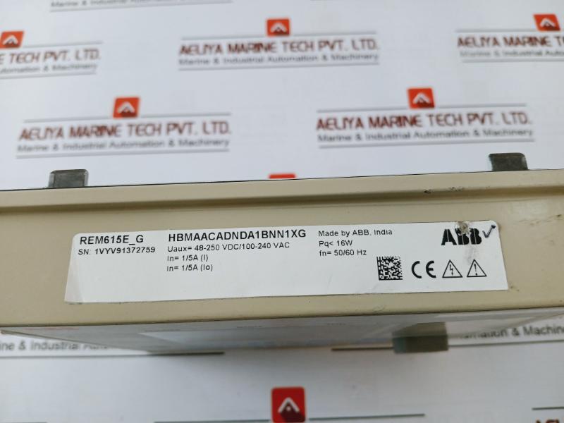 Abb Rem615 Motor Protection And Control Relay Rem615E_G 50/60Hz 94V-0