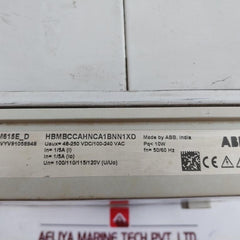 Abb Rem615 Rem615E_D Motor Protection Control Relay Hbmbccahnca1Bnn1Xd 50/60 Hz