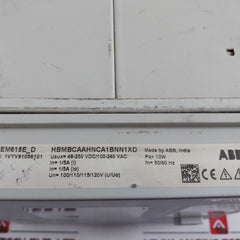 Abb Rem615E_D Motor Protection And Control Relay 48-250 Vdc/100-240 Vac