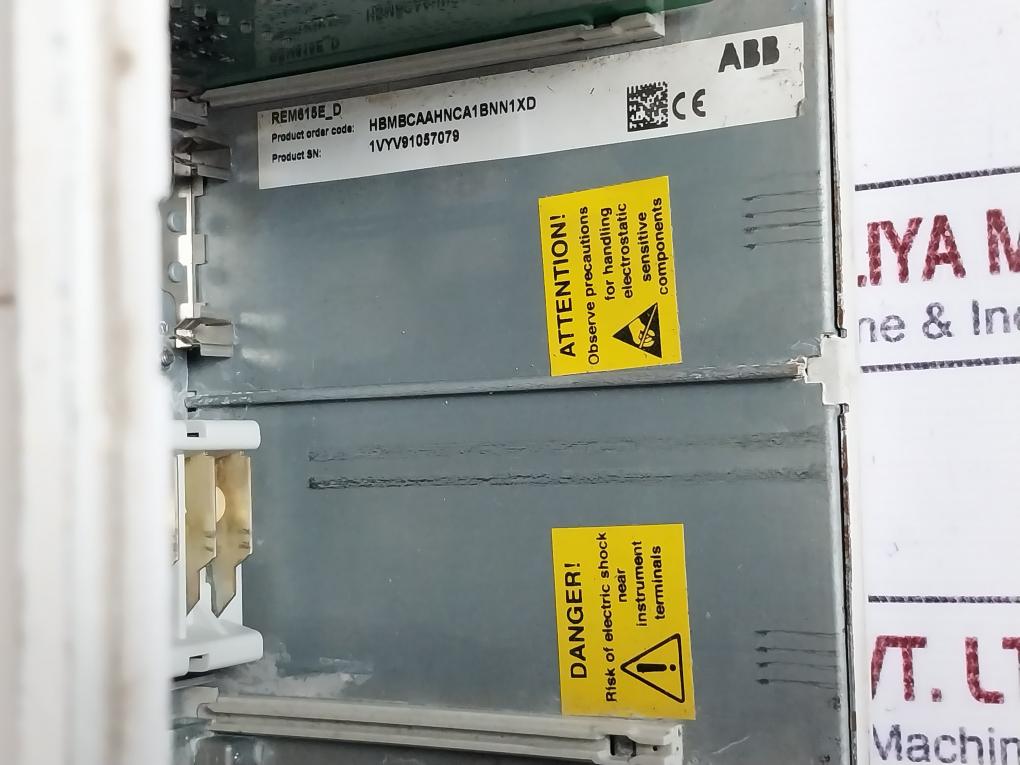 Abb Rem615E_D Motor Protection And Control Relay 48-250 Vdc/100-240 Vac