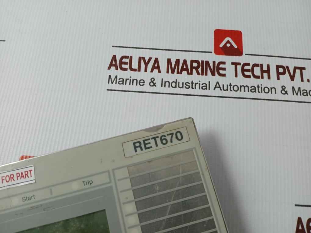 Abb Ret670 Transmission Transformer Protection 1Mrk000008-hb (Not Working)