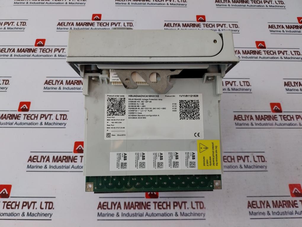 Abb Reu615 Compact Voltage Protection & Control Relay 100-240 Vac