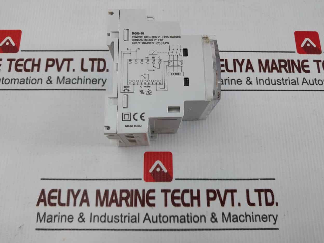 Abb Rgu-10 Earth-leakage Protection Relay 50/60hz 110-230v~(=); 0,7w 6a