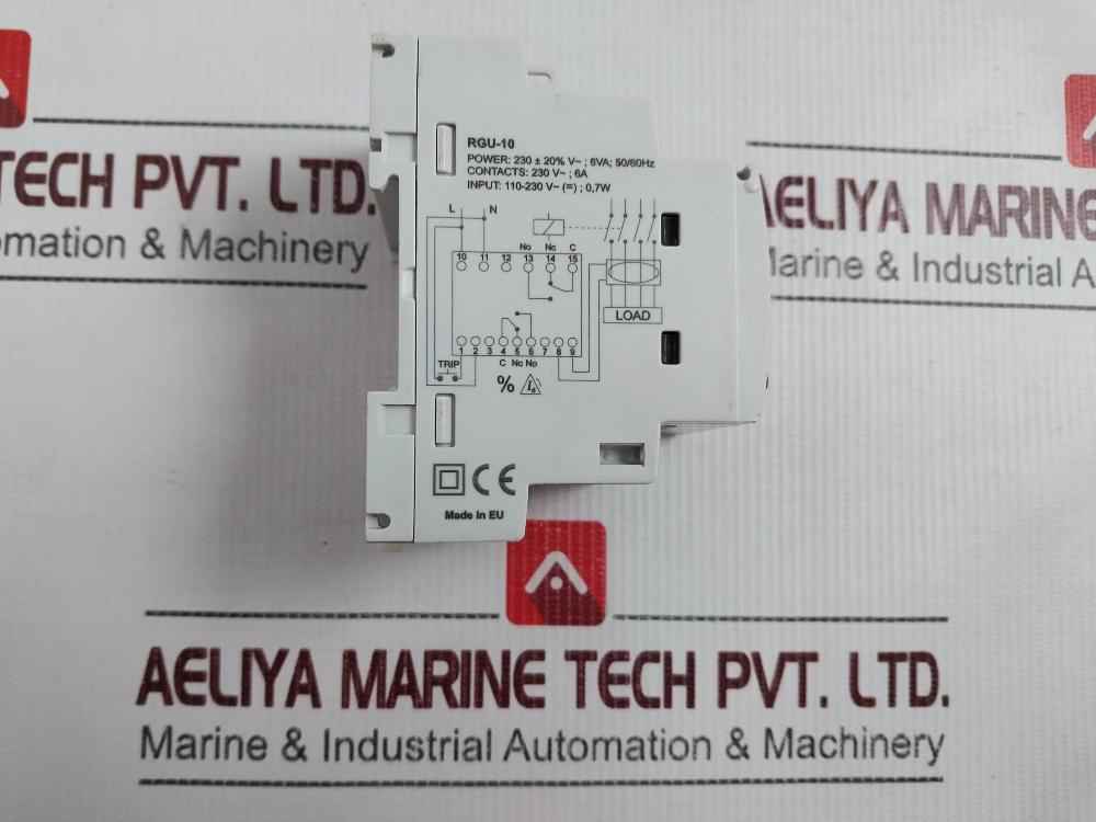 Abb Rgu-10 Electronic Earth-leakage Protection Relay 110-230 V 0.7W