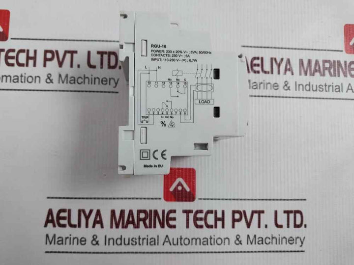 Abb Rgu-10 Electronic Earth-leakage Protection Relay 110-230 V 0.7W
