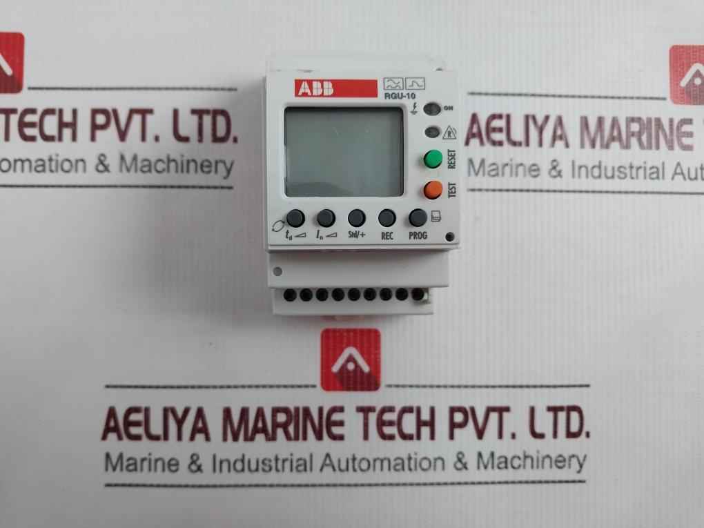 Abb Rgu-10 Electronic Earth-leakage Protection Relay 110-230 V 0.7W