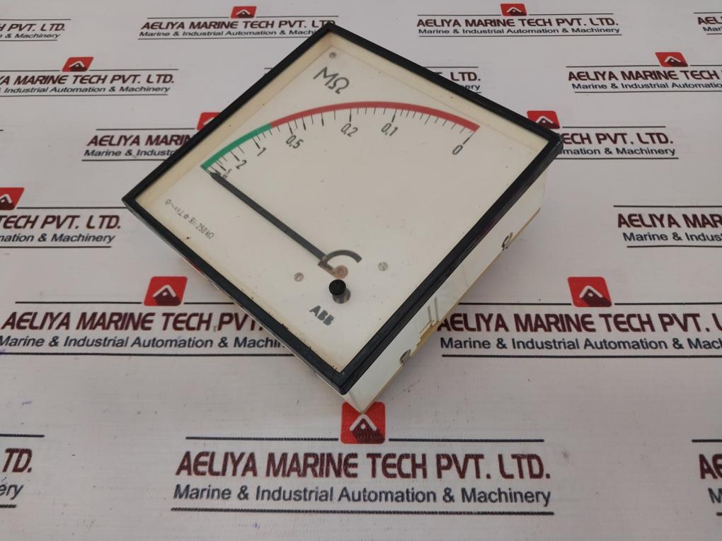 Abb 0-10 ∞ MΩ Ri 250KΩ Isolation Monitor Analog Panel Meter