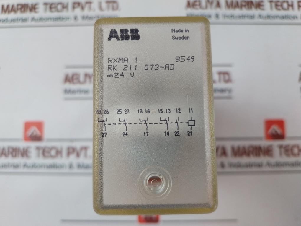 Abb Rk 211 073-ad Auxiliary Relay Rxma 1