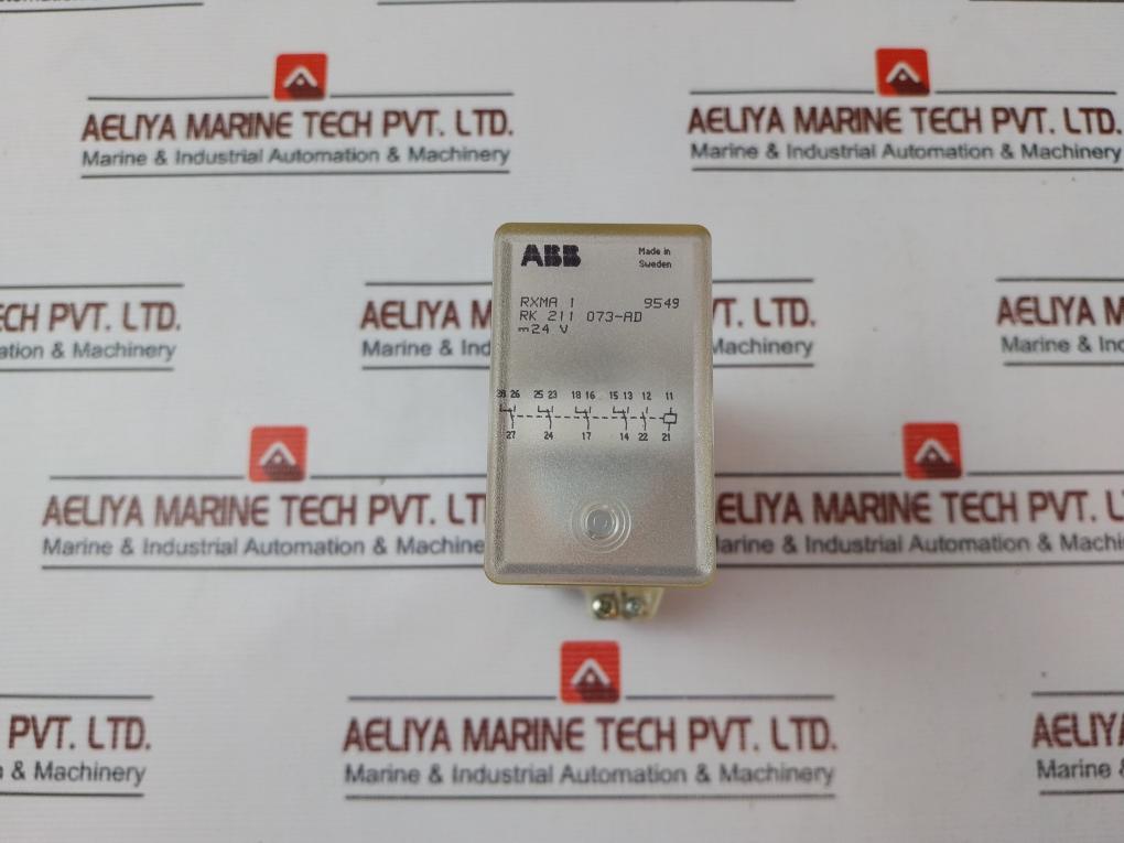 Abb Rk 211 073-ad Auxiliary Relay Rxma 1