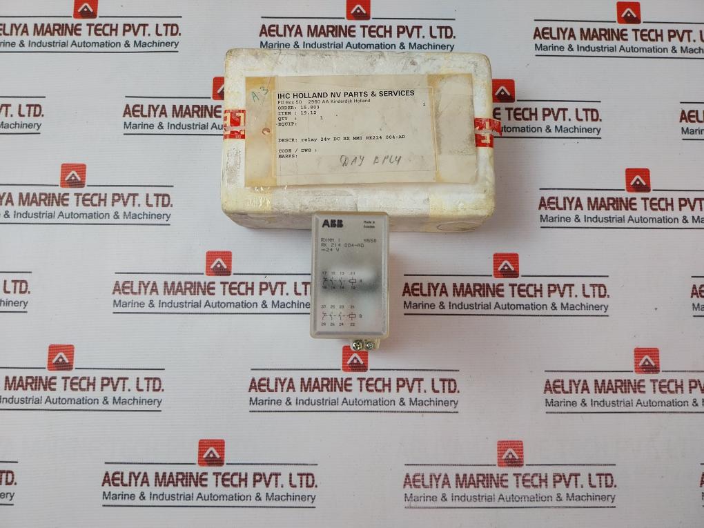 Abb Rk 214 004-ad Plug-in Relay Rxmm 1 24Vdc