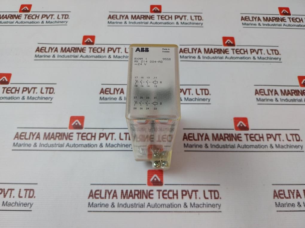 Abb Rk 214 004-ad Plug-in Relay Rxmm 1 24Vdc