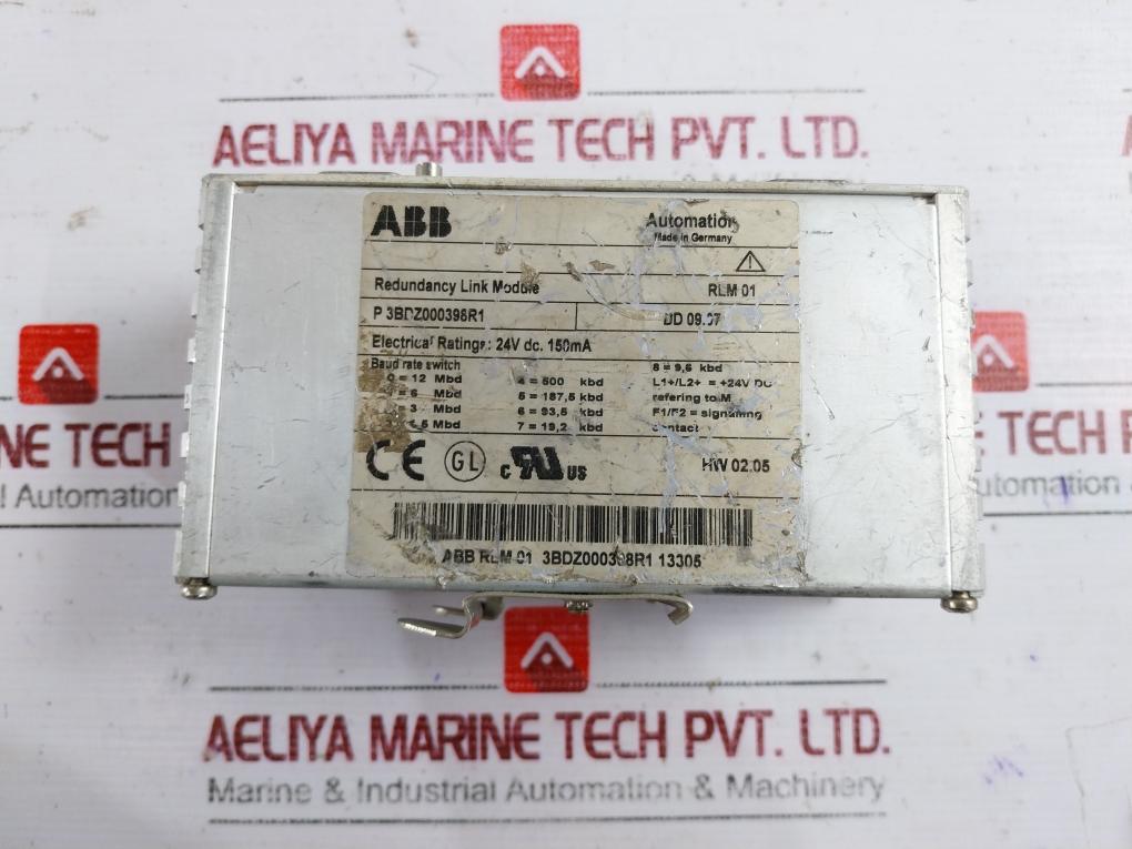 ABB RLM01 Redundancy Link Module 24VDC 150mA 3BDZ000398R1