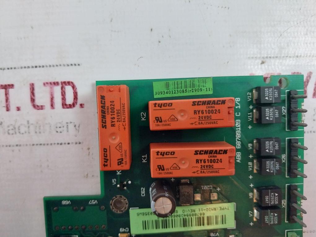 Abb Rmio-11 Drive Control Board 309340123085 (R2909-11) Rev-d