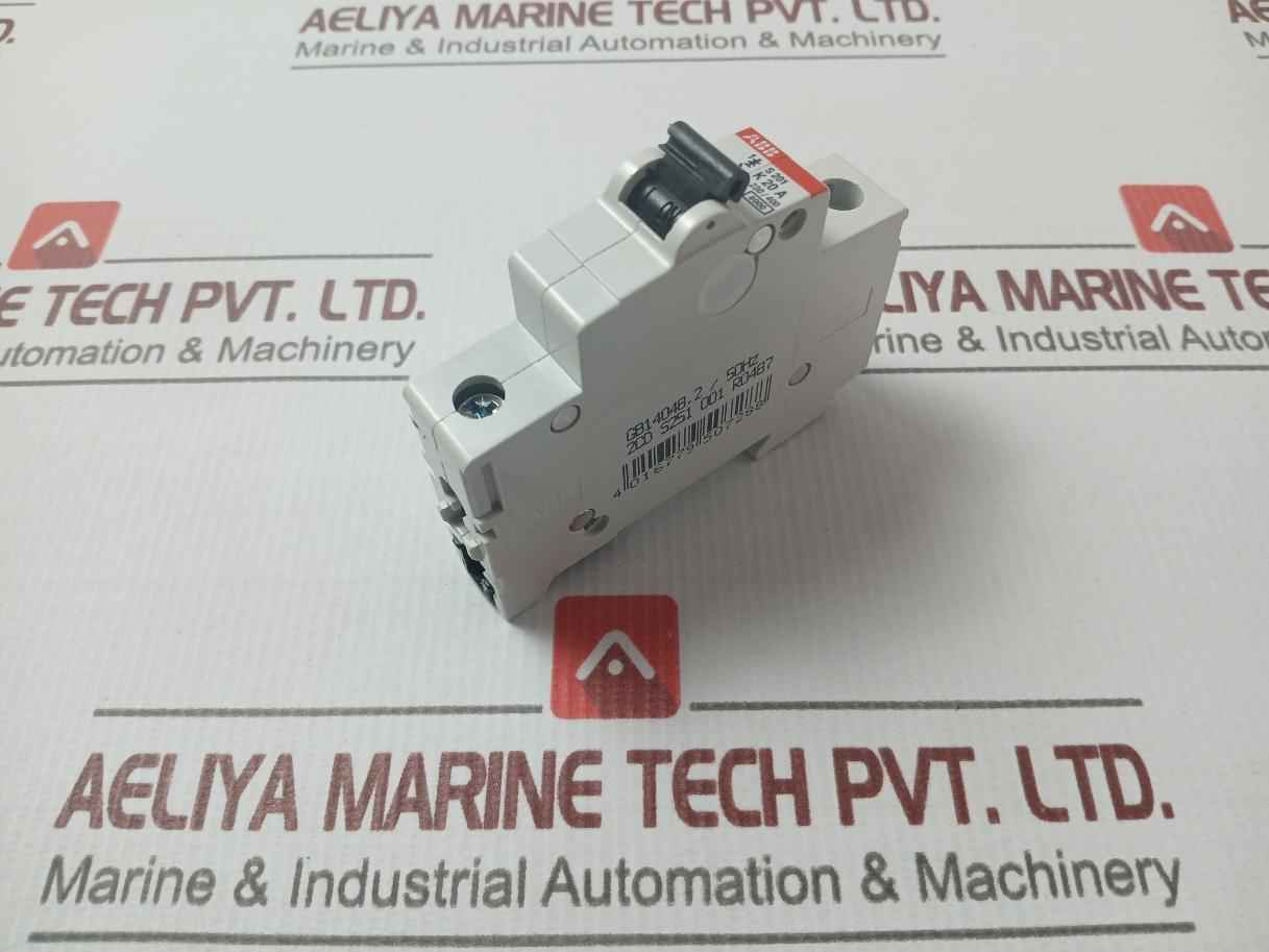 Abb S201 K20A Miniature Circuit Breaker 20A 230/400Vac