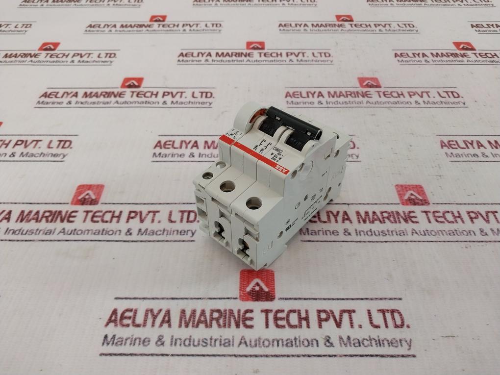 Abb S202-k16A Two Pole Miniature Circuit Breaker 253/440 V Ac