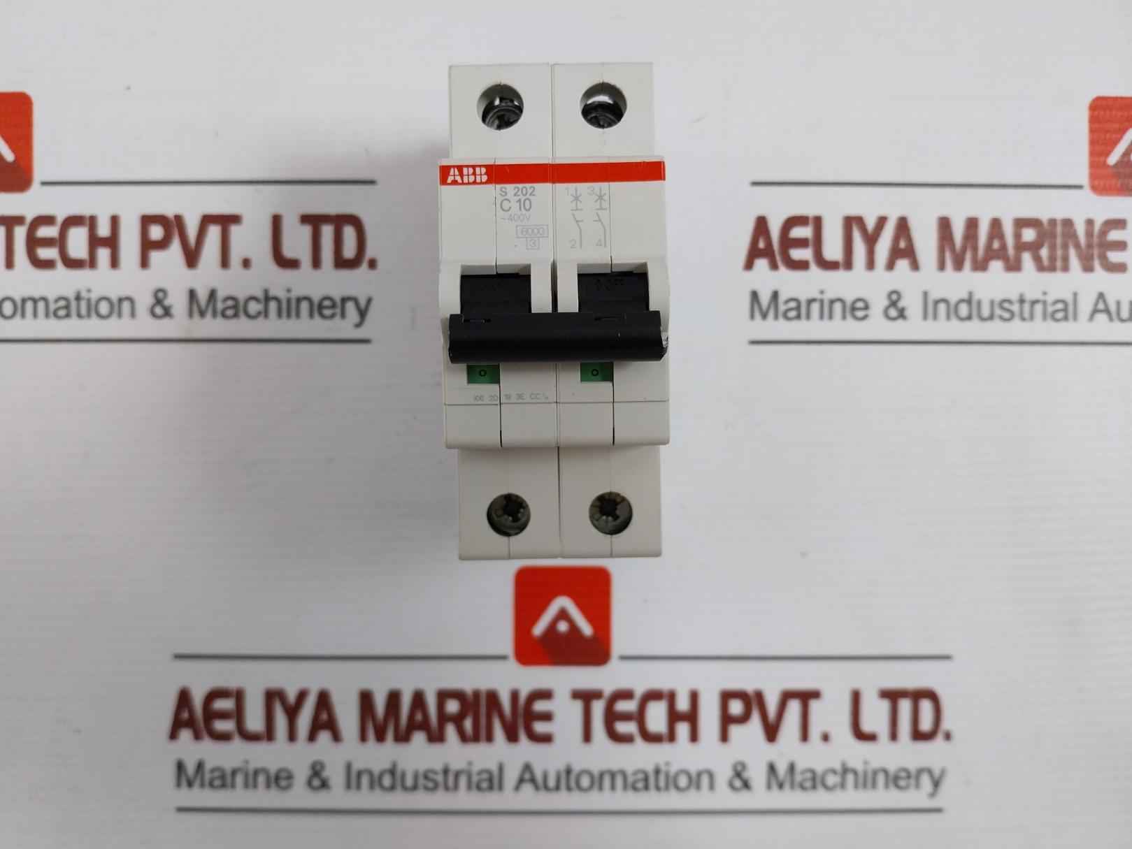 Abb S 202 C10 Miniature Circuit Breaker 277/480Vac 50/60Hz