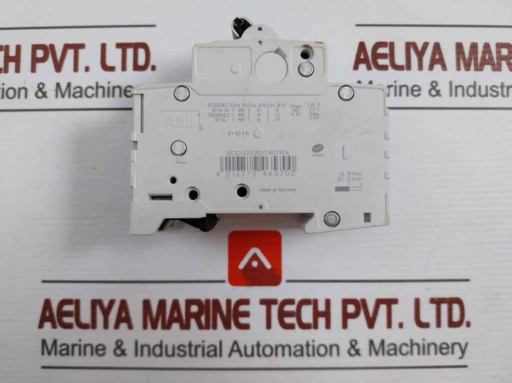 Abb S 202 C10 Miniature Circuit Breaker 277/480Vac 50/60Hz