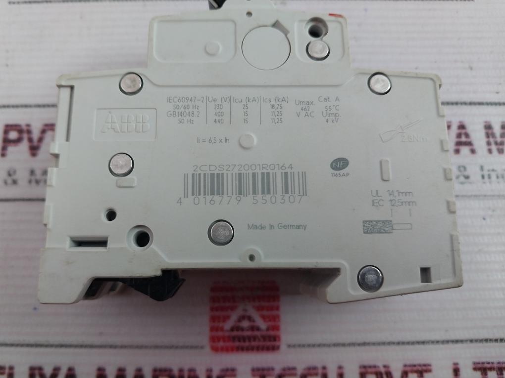 Abb S 202 M C 16 Miniature Circuit Breaker 277/400Vac 50/60Hz