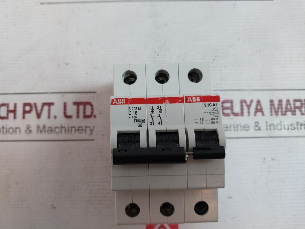 Abb S 202 M C 16 Miniature Circuit Breaker 12 60V 2Cd S200 909 R0001