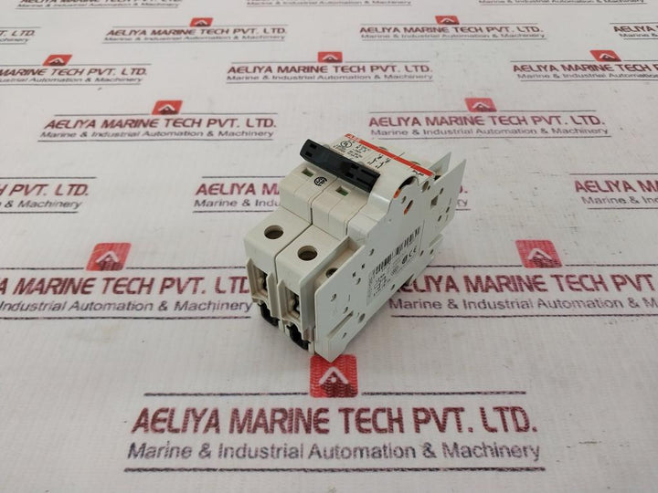 Abb S202U-k2A Circuit Breaker 2 Pole Unit 50/60 Hz E212323