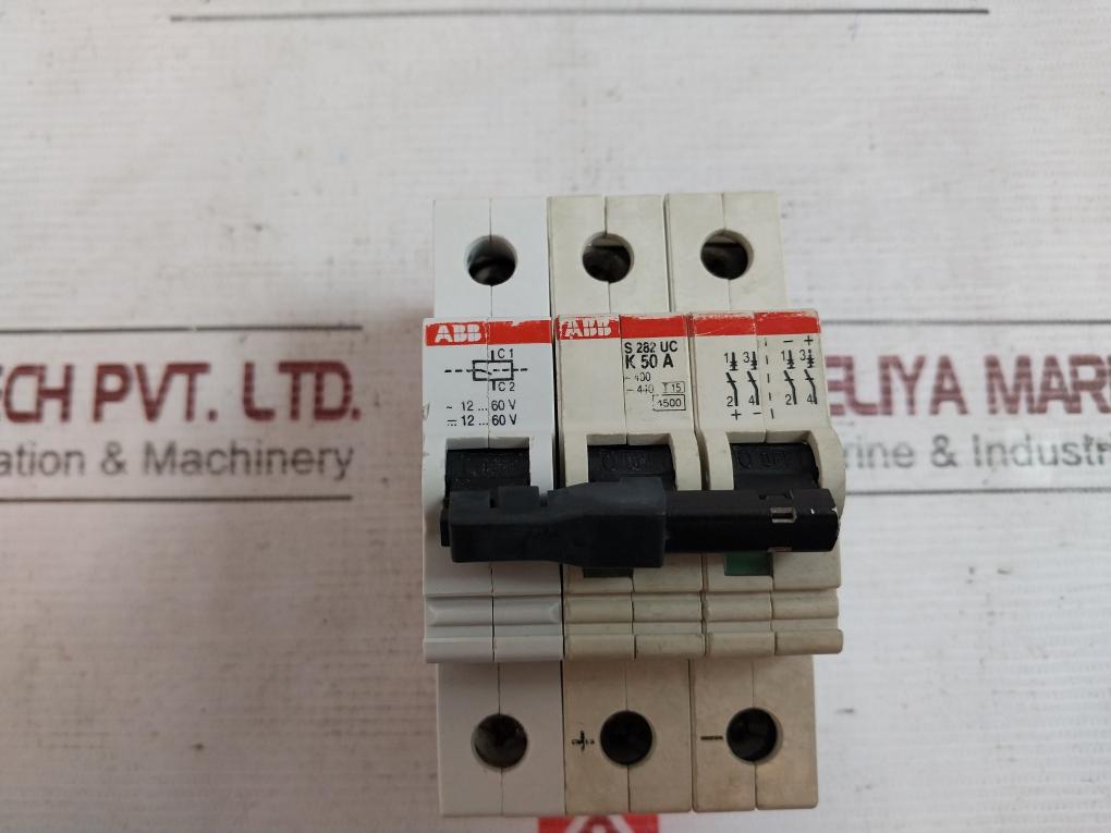 Abb S 282 Uc K 50 A Miniature Circuit Breaker 400V 230V 2A 6A 6Kv 220V 110V